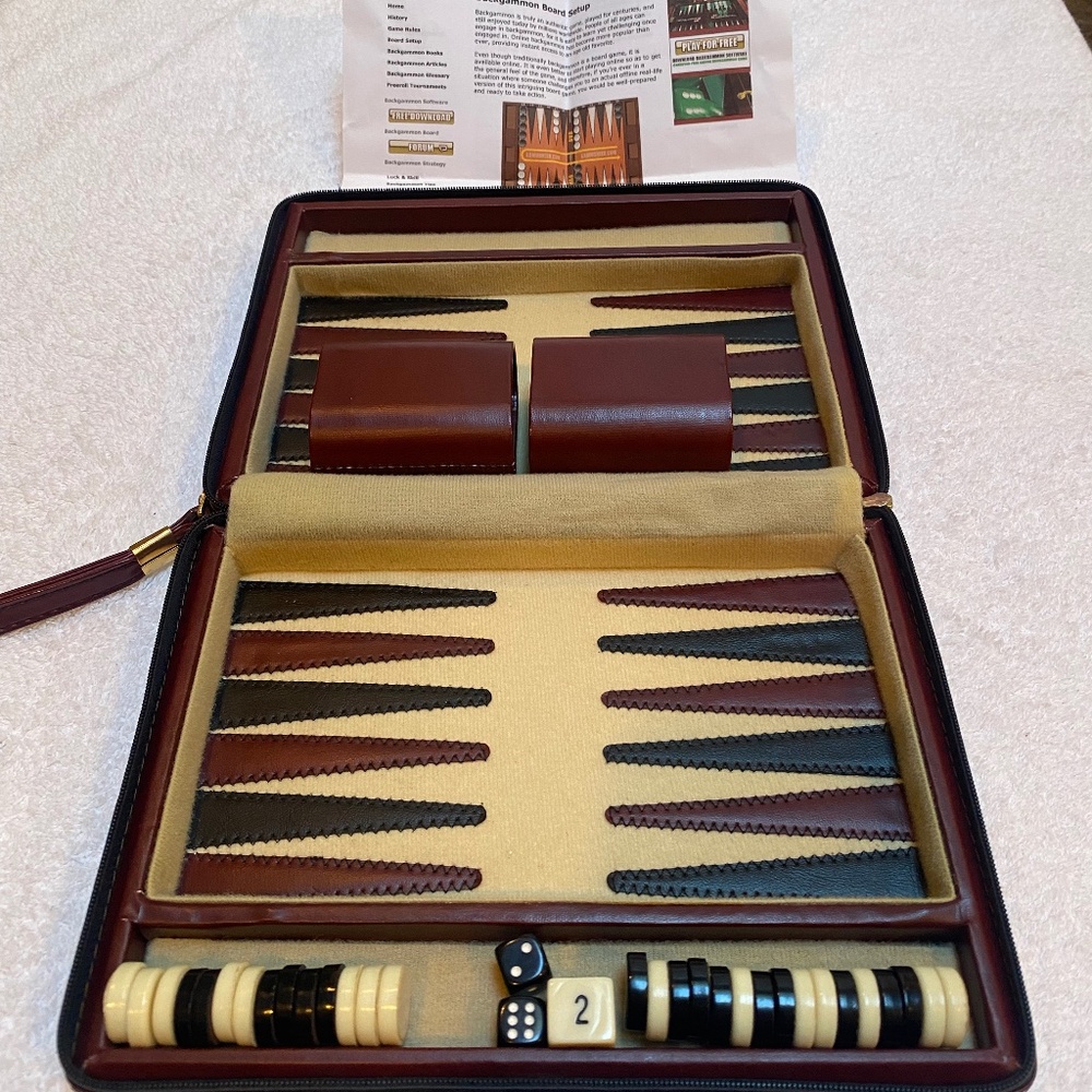 Travel Magnetic Backgammon Game.